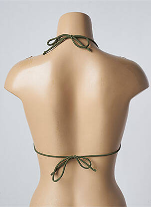 Haut de maillot de bain stretch haut soutien-gorge avec mousse de rembourrage amovible vert SUN PROJECT femme