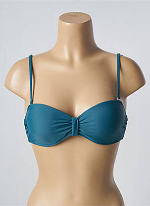 Haut de maillot de bain stretch haut soutien-gorge balconnet vert SUN PROJECT femme