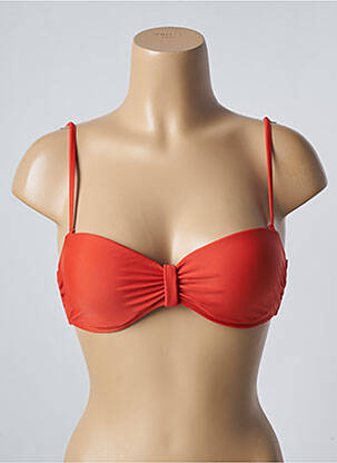 Haut de maillot de bain stretch haut soutien-gorge balconnet orange SUN PROJECT femme