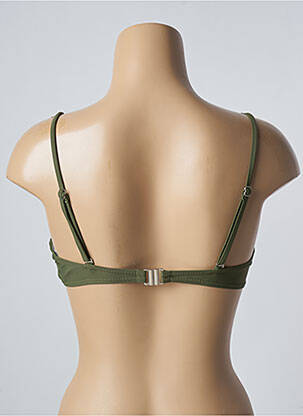 Haut de maillot de bain stretch haut soutien-gorge balconnet vert SUN PROJECT femme