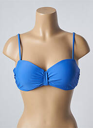 Haut de maillot de bain stretch haut soutien-gorge balconnet bleu SUN PROJECT femme