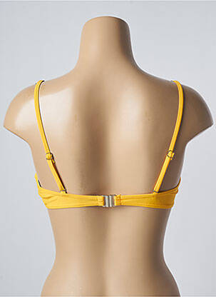 Haut de maillot de bain stretch haut soutien-gorge balconnet jaune SUN PROJECT femme