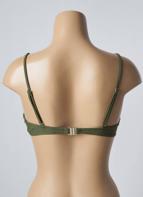 Haut de maillot de bain stretch haut soutien-gorge balconnet vert SUN PROJECT femme