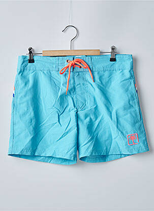 Short de bain tissage popeline bleu SUN PROJECT homme