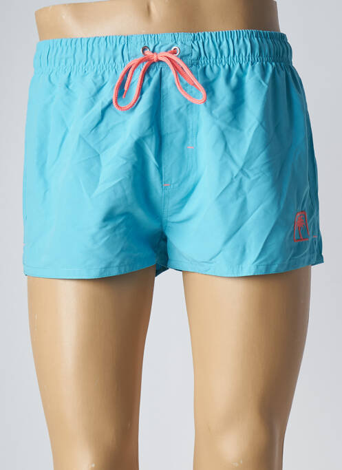 Short de bain tissage popeline bleu SUN PROJECT homme