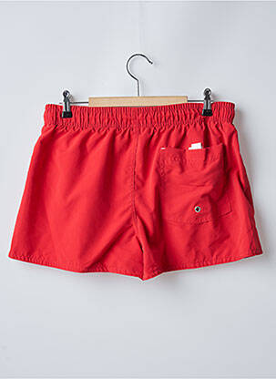 Short de bain tissage popeline rouge SUN PROJECT homme