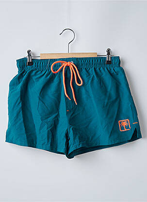 Short de bain tissage popeline vert SUN PROJECT homme