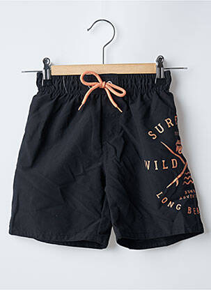 Short de bain tissage popeline noir SUN PROJECT garcon