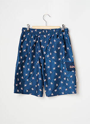 Short de bain tissage popeline bleu SUN PROJECT homme