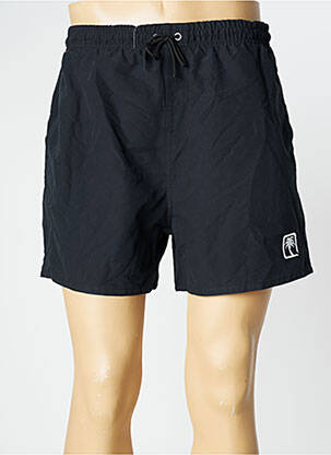 Short de bain tissage popeline noir SUN PROJECT homme