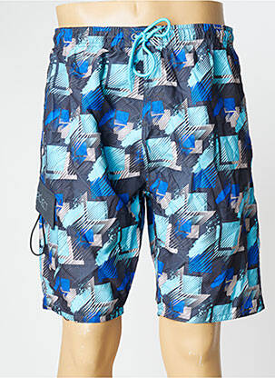 Short de bain tissage popeline bleu SUN PROJECT homme