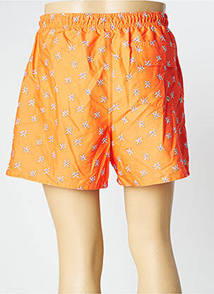 Short de bain tissage popeline orange SUN PROJECT homme