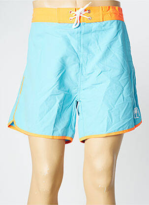 Short de bain tissage popeline bleu SUN PROJECT homme