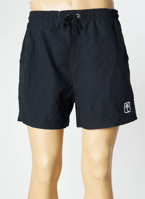 Short de bain tissage popeline noir SUN PROJECT homme