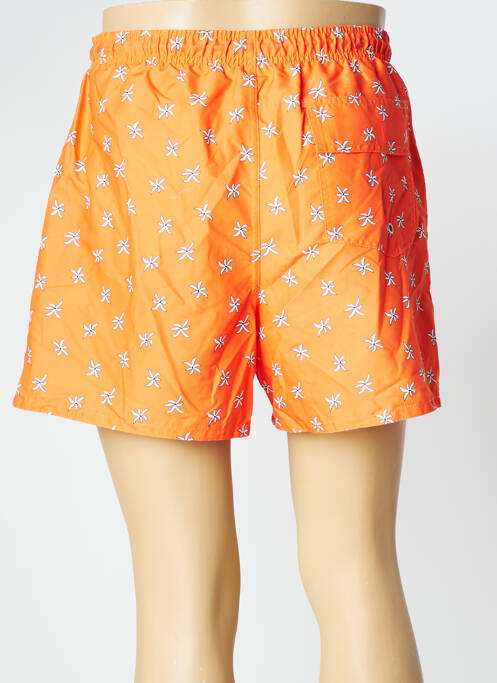 Short de bain tissage popeline orange SUN PROJECT homme