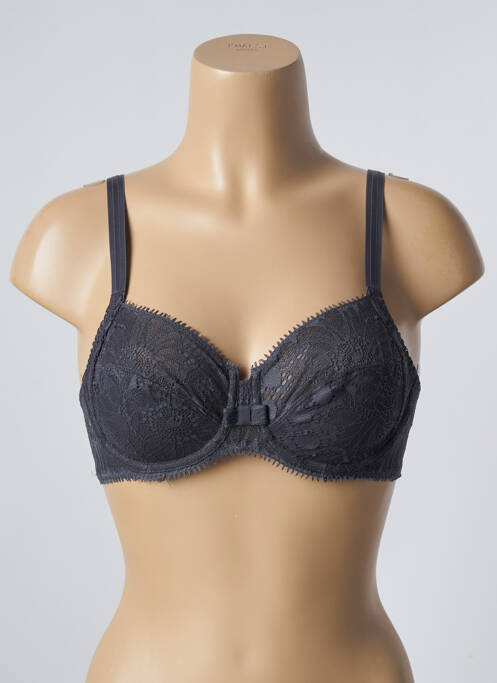 Soutien-gorge tissage dentelle haut soutien-gorge emboitant gris CHANTELLE femme