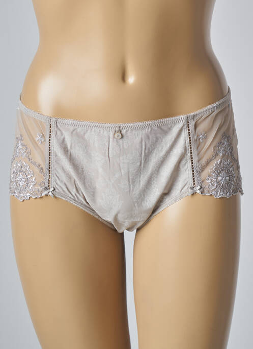 Shorty finition dentelle gris EMPREINTE femme