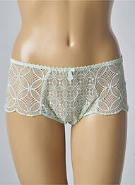 Shorty effet matière satinée vert EMPREINTE femme