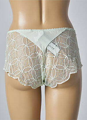 Shorty effet matière satinée vert EMPREINTE femme