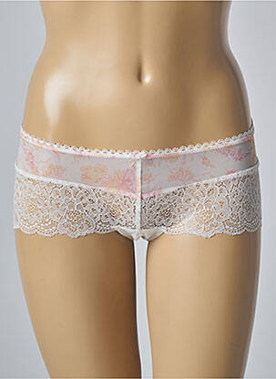 Shorty effet matière satinée beige EMPREINTE femme