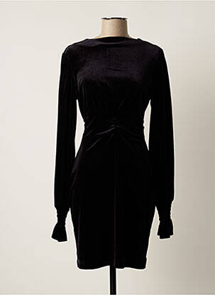 Robe courte manches longues manches longues noir JANE WOOD femme