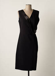 Robe mi-longue manches longues manches longues noir MATHIEU PARIS femme