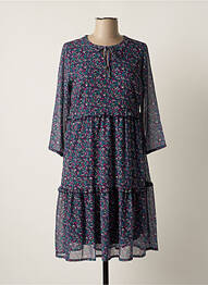 Robe mi-longue manches 3/4 manches 3/4 vert GRIFFON femme