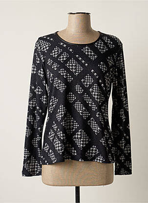 Pull stretch manches longues gris GRIFFON femme