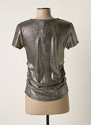 Top stretch manches courtes beige FILLE A SUIVRE femme