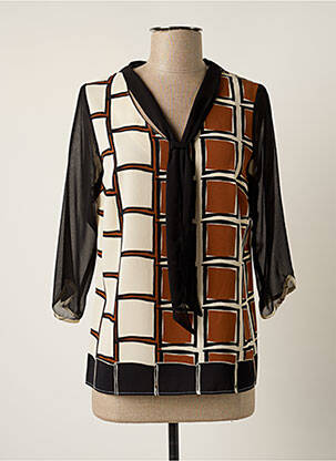 Blouse manches 3/4 manches 3/4 noir MERI & ESCA femme