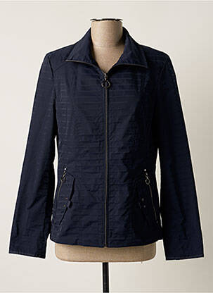 Veste casual epaulette bleu BARBARA LEBEK femme