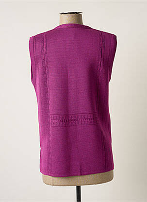 Gilet sans manche coupe cintrée violet ELEANE femme