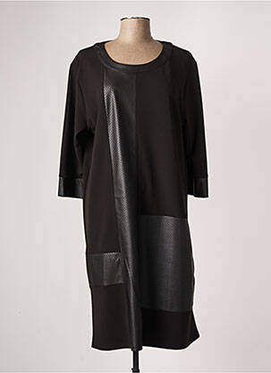 Robe mi-longue noir GRIFFON pour femme