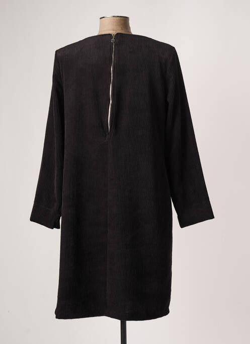Robe mi-longue noir HALOGENE pour femme