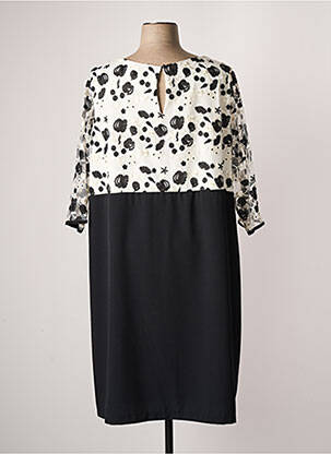 Robe mi-longue manches longues manches longues noir SPG WOMAN femme