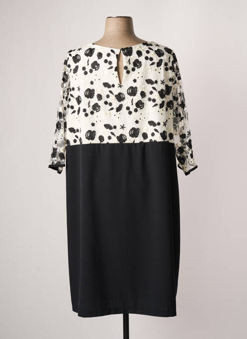 Robe mi-longue noir SPG WOMAN pour femme