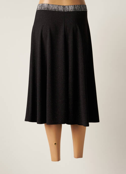 Jupe mi-longue noir FILLES A SUIVRE pour femme