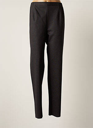 Pantalon droit stretch taille normale noir GEVANA femme