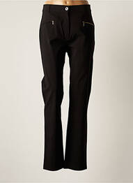 Pantalon slim tissage popeline taille normale noir GRIFFON femme