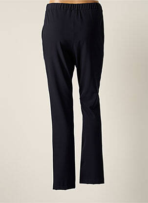 Pantalon droit tissage crêpe taille normale noir GRIFFON femme
