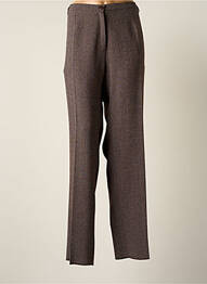Pantalon droit stretch taille normale marron GRIFFON femme