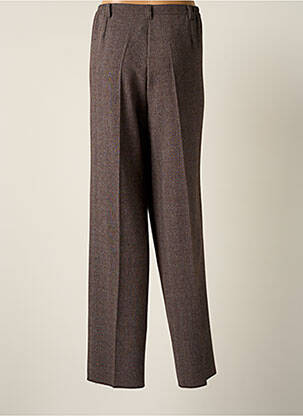 Pantalon droit stretch taille normale marron GRIFFON femme