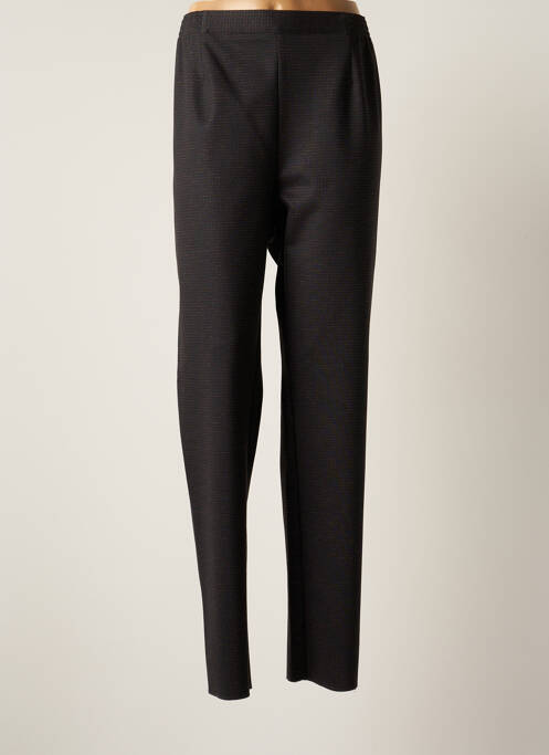 Pantalon droit stretch taille normale noir GEVANA femme