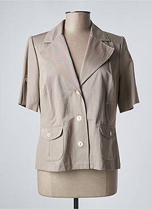 Veste casual epaulette beige FRANCOISE F femme