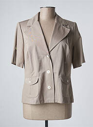 Veste casual epaulette beige FRANCOISE F femme
