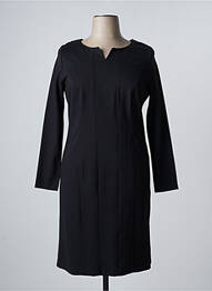 Robe mi-longue manches longues manches longues noir PAUSE CAFE femme