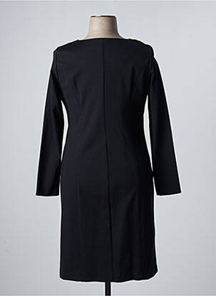 Robe mi-longue manches longues manches longues noir PAUSE CAFE femme