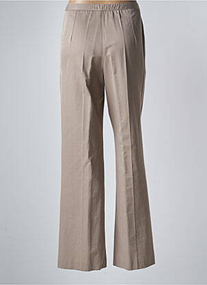Pantalon droit taille élastique taille normale beige FRANCOISE F femme