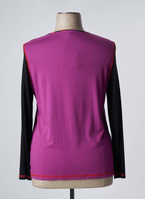 Top violet PAUSE CAFE pour femme