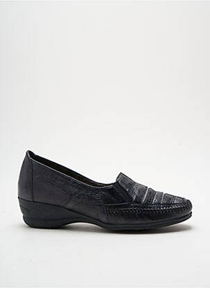 Mocassins voute plantaire talon de 4 à 6cm noir GEO-REINO femme